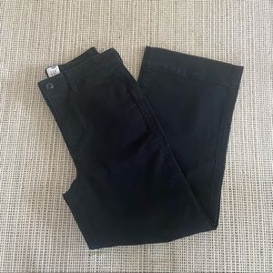 Gap High Rise Wide-Leg Crop Khakis